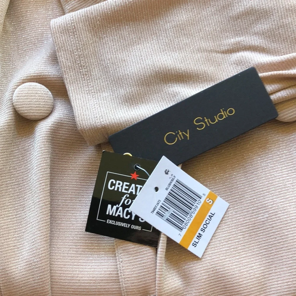 🔥NWT🔥 City Studio Women’s Button Front Mini Dress - Picture 7 of 8